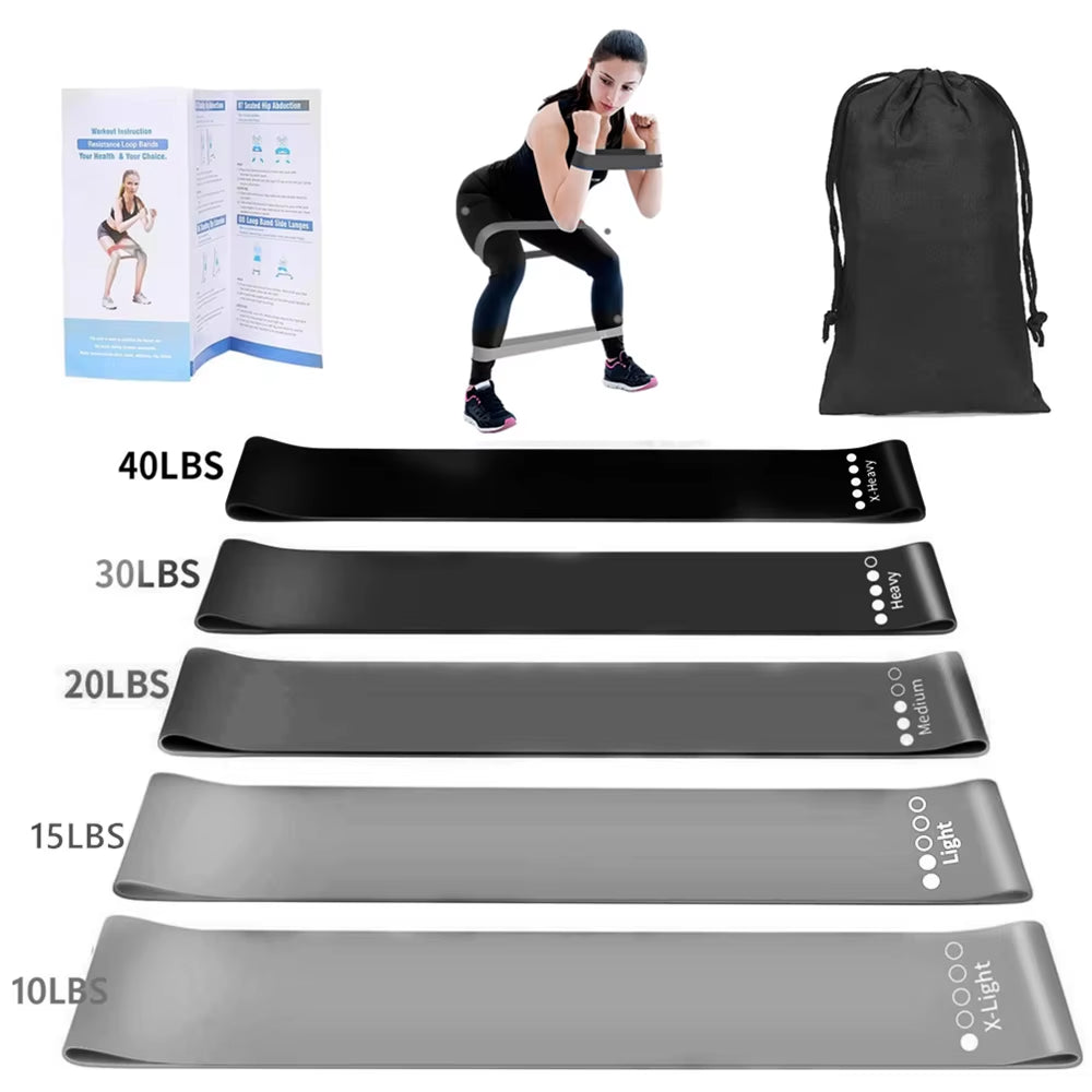 Training Fitness Exercise Gym Strength Resistance Loop Bands for Legs and Butt Pilates Sport Yoga Crossfit Workout Equipment