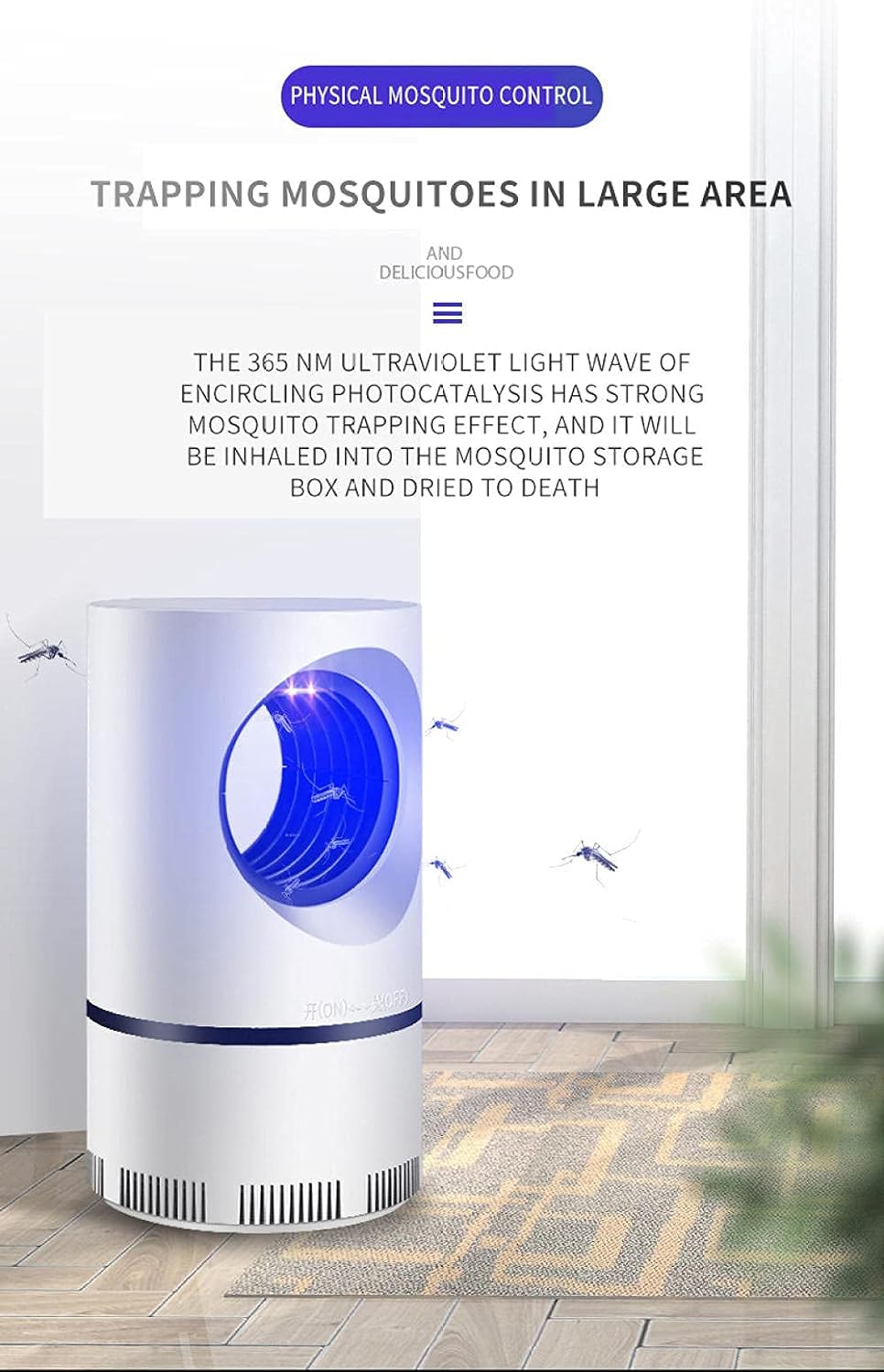 Lámpara Antimosquitos Eléctrica UV - Noches Sin Picaduras Garantizadas