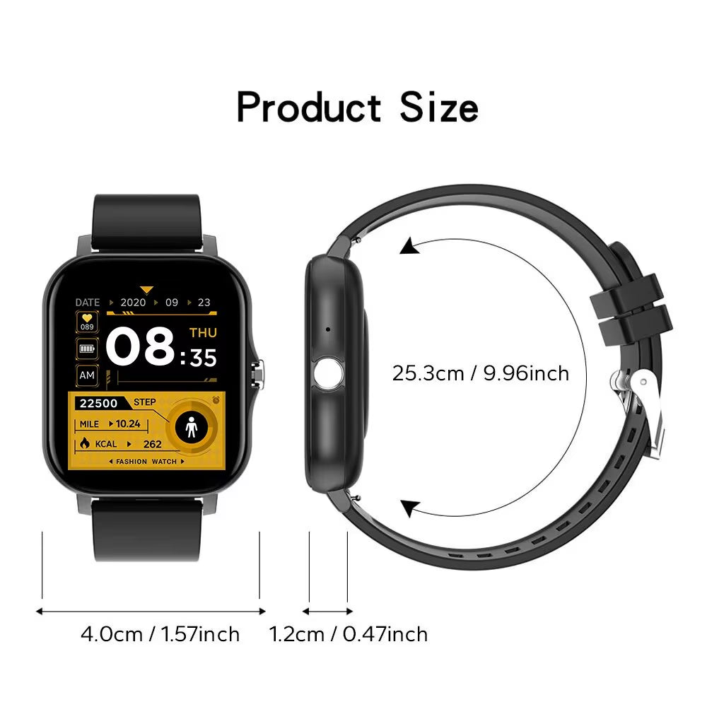 2025 Smartwatch Android Phone 1.44''Inch HD Screen Bluetooth Call Blood Oxygen/Pressure Monitoring Smart Watch Women Men Gift