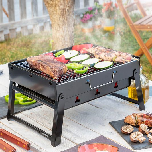 Barbacoa Plegable Portátil para Carbón BearBQ – Camping y Jardín