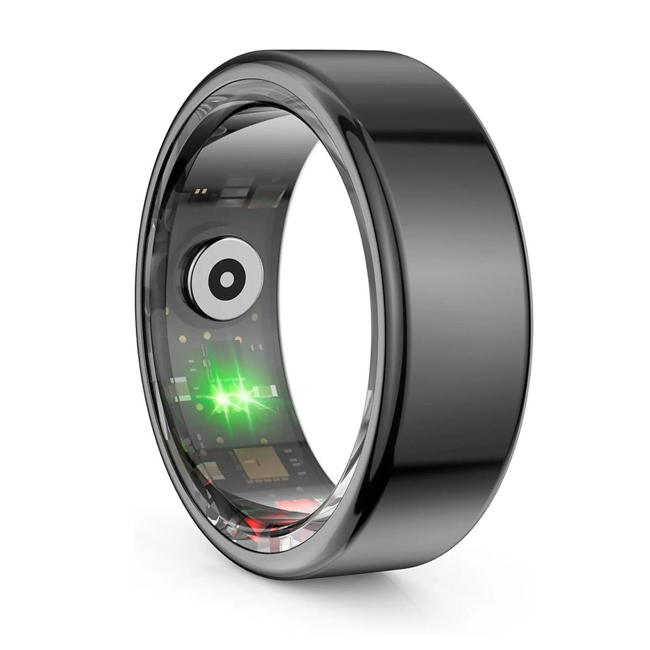 Anillo Inteligente Smart Ring con Monitor de Sueño, Oxígeno y Ritmo Cardíaco - Estuche de Carga Incluido