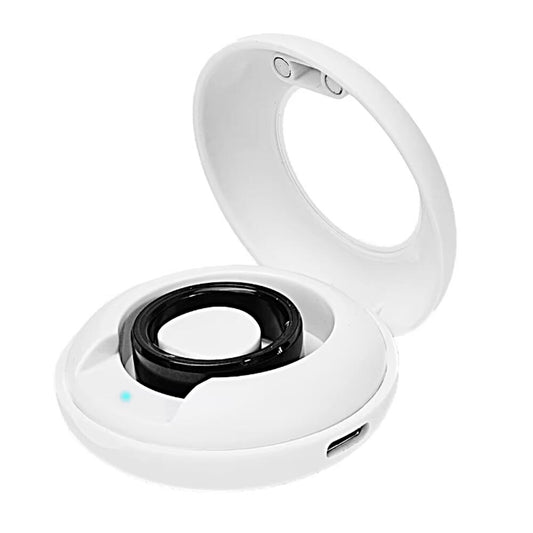 Anillo Inteligente Smart Ring con Monitor de Sueño, Oxígeno y Ritmo Cardíaco - Estuche de Carga Incluido