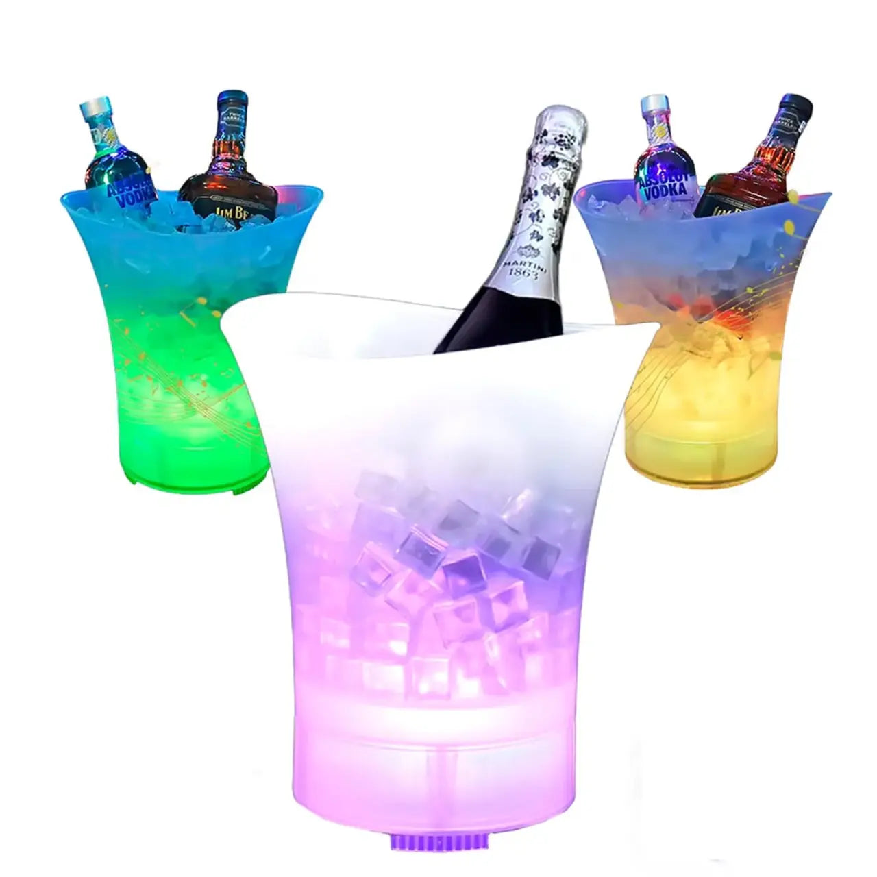 Cubetera con Altavoz Bluetooth y Luces LED RGB – 5L para Fiestas y Piscina
