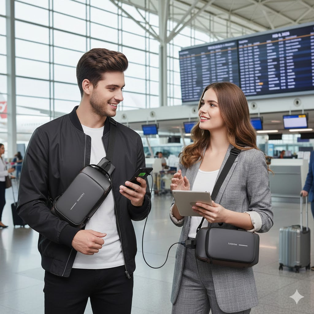 Bandolera de Seguridad Urban Shield - Impermeable con USB