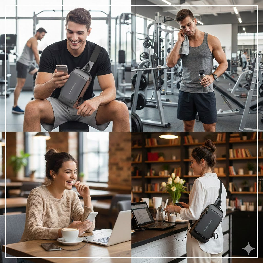 Bandolera de Seguridad Urban Shield - Impermeable con USB